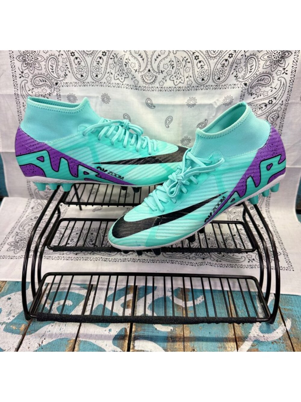 Nike Zoom Mercurial Superfly 9 Academy AG Peak Ready Pack DJ5622-300 Sz 8.5